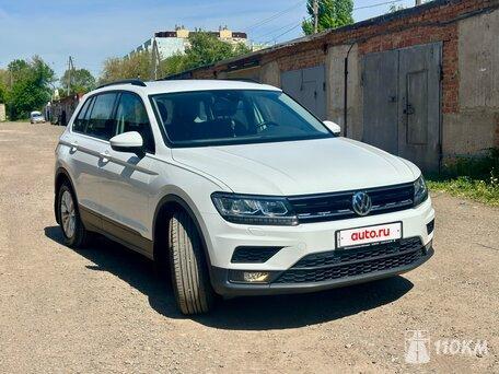 Volkswagen, Tiguan, 1400, 150, бензин, внедорожник, робот, полный привод, среднее состояние, левый, белый, 2 990 000 ₽